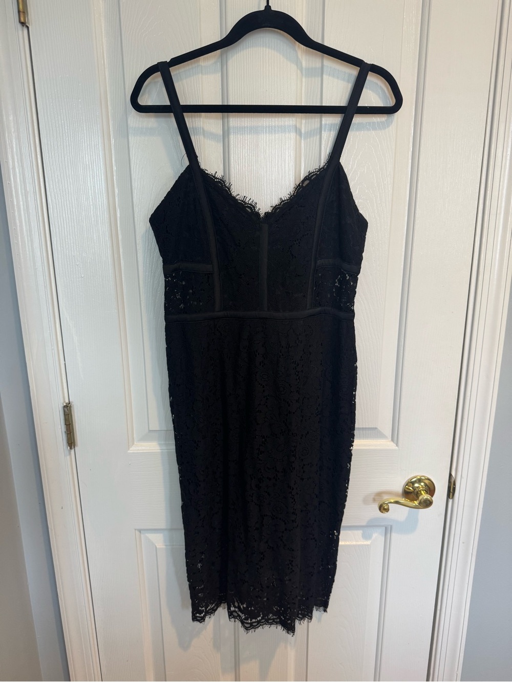 Express Elegant Black Lace Dress - Women's